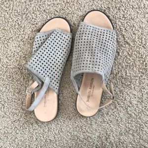 Taupe Leather Sandals